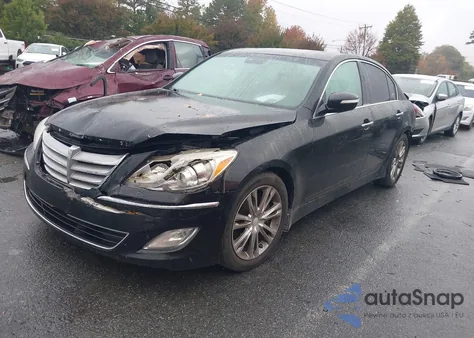 2013 Hyundai Genesis 3.8 из США, поврежденный, VIN KMHGC4DD8DU253541